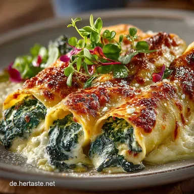 Cremige Cannelloni mit Spinat und Ricotta Das beste AuflaufRezept