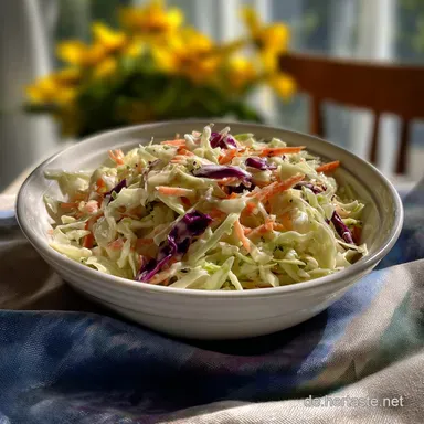 Coleslaw Rezept: Amerikanischer Krautsalat - Einfach & Schnell Rezeptkarte