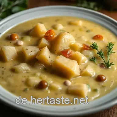 Cremige Blumenkohl-Kartoffel-Suppe: Wohlf&uuml;hlessen f&uuml;r jede Gelegenheit! Rezeptkarte