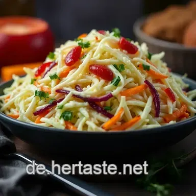 Cremiger Coleslaw Rezept &ndash; Der perfekte Beilagensalat f&uuml;r Grillen! Rezeptkarte