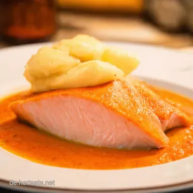 Cremiger Sahne Lachs Sauce Mein Familienrezept Rezeptkarte