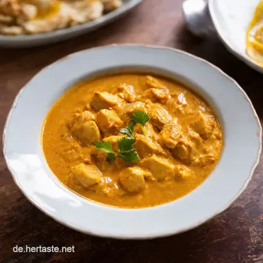 Cremiges Curry mit H&auml;hnchen Lieblingsrezept wie bei Oma Rezeptkarte