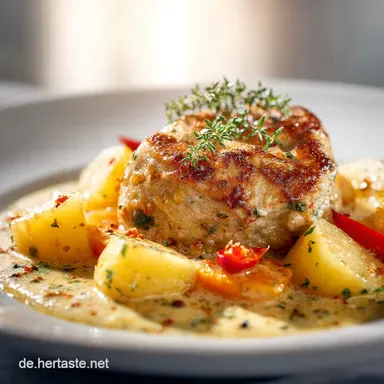 Cremiges Kohlrabigemse mit Kartoffeln und M&ouml;hren Einfache Hausmannskost Rezeptkarte