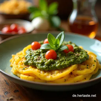 Brlauchpesto Vegan Einfach Dieses Mein BlitzRezept 10 Min Warnung vor Maigl&ouml;ckchen Rezeptkarte