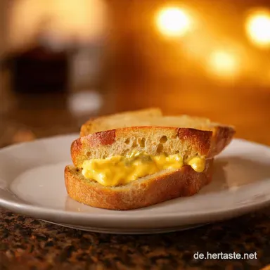Doppelter ToastGenuss K&auml;seToast Knoblauchbrot Rezeptkarte