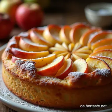 Einfacher Apfelkuchen mega saftig Mit Schmand Streuseln wie von Oma Rezeptkarte