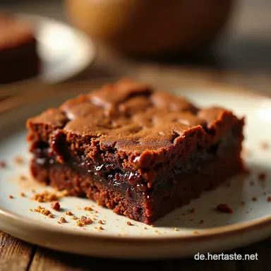 Saftige SchokoBrownies Rezept Einfach Der ultimative Fudgy Brownie mit GlanzKruste Rezeptkarte