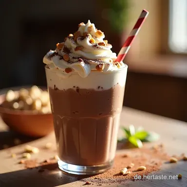 Samtiger Schoko Milchshake Genuss Das ChefGeheimnis f&uuml;r den dickfl&uuml;ssigen Traum Rezeptkarte