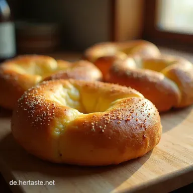 Laugenbr&ouml;tchen Lecker macht s&uuml;chtig Knusprige Kruste durch das Natronbad Rezeptkarte