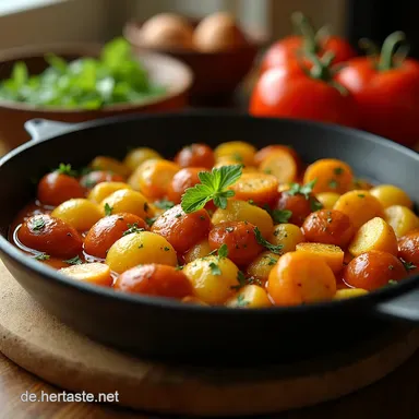 Mein Geheimnis f&uuml;r die beste Kartoffelpfanne mit Hackfleisch Einfaches Feiera Rezeptkarte