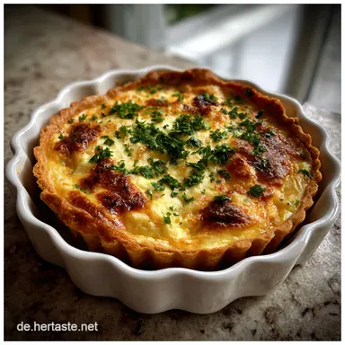 Quiche Teig Rezept einfaches Grundrezept: M&uuml;rbe Perfektion Rezeptkarte