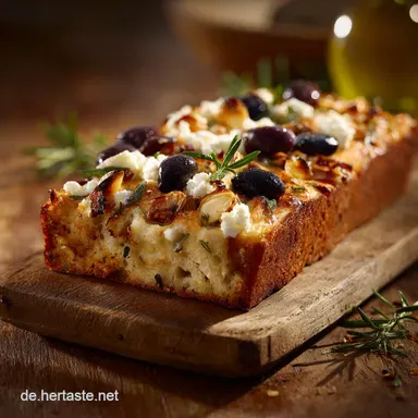 Einfaches Kastenbrot Mediterran Blitzrezept mit Oliven Feta-Kick Rezeptkarte