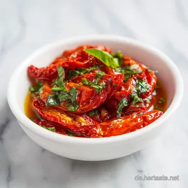 Eingelegte getrocknete Tomaten: Antipasti in 15 Minuten