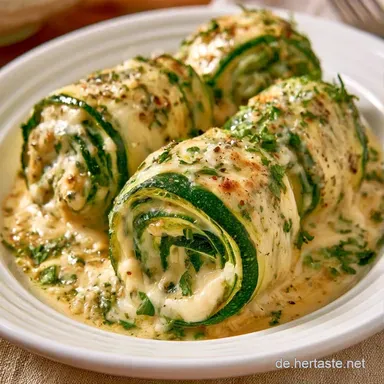 Eingelegte Zucchinir&ouml;llchen f&uuml;r 4 Rezeptkarte