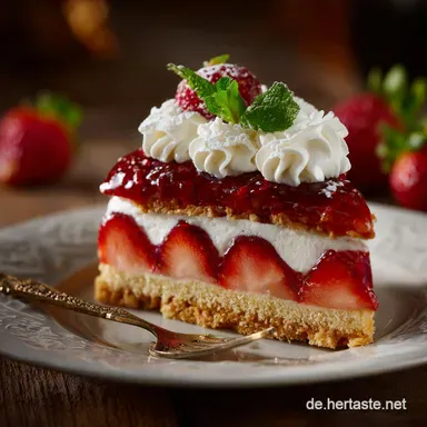 Erdbeerkuchen mit MascarponeCreme: M&uuml;rbeteig-Traum Rezeptkarte