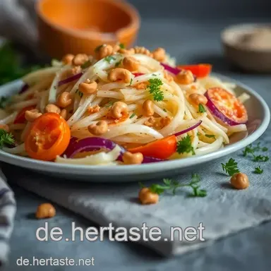 Erfrischender Chinakohlsalat mit Sesam-Dressing – Ein einfaches Rezept Rezeptkarte