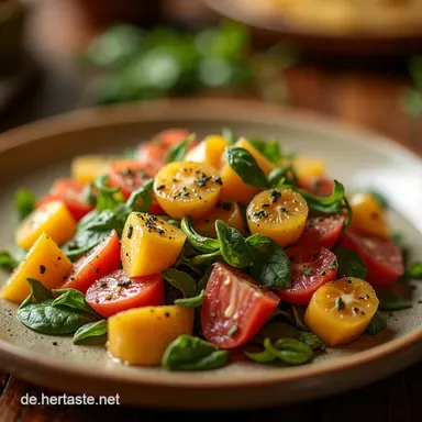 Feldsalat Rezept Mein LieblingsWintersalat mit Speck Rezeptkarte