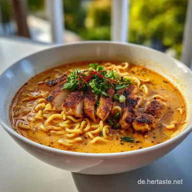 Feuriges H&auml;hnchen-Ramen mit cremiger So&szlig;e