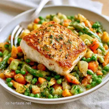 Fischpfanne mit Fr&uuml;hlingsgem&uuml;se (30 Min) Rezeptkarte