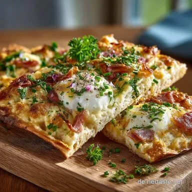 Flammkuchen Rezept Knusprig wie im Elsass Einfach selber machen