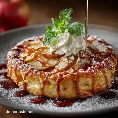 Der EischneeTrick So gelingen Ihnen perfekte Apfelpfannkuchen Rezeptkarte