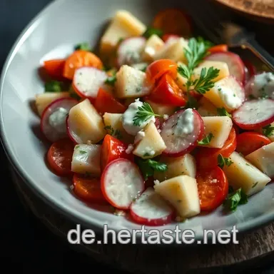 Frischer Gurken-Radieschen-Salat: Dein perfekter Begleiter für den Sommer Rezeptkarte