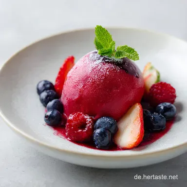 Einfaches Sorbet Selber Machen F&uuml;r 4 Portionen Rezeptkarte