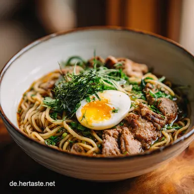 Gebratenes Ramen Gericht in 20 Minuten