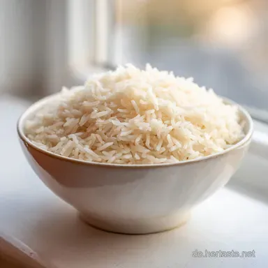 Gekochter Reis: Quellmethode f&uuml;r 4 Portionen
