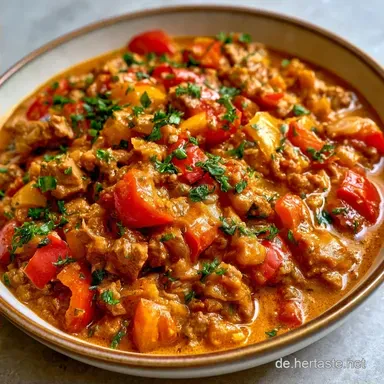 Gesundes HackfleischCurry mit Kokosmilch