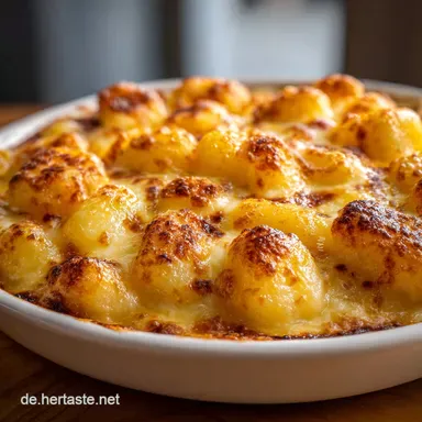 Gnocchi Auflauf Rezept f&uuml;r 4 Personen Rezeptkarte