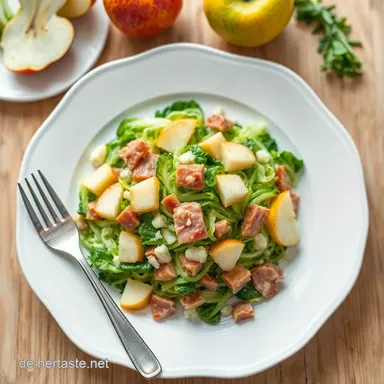 Gr&uuml;nkohlsalat Deluxe: Mein liebstes Rezept mit Speck & Apfel Rezeptkarte