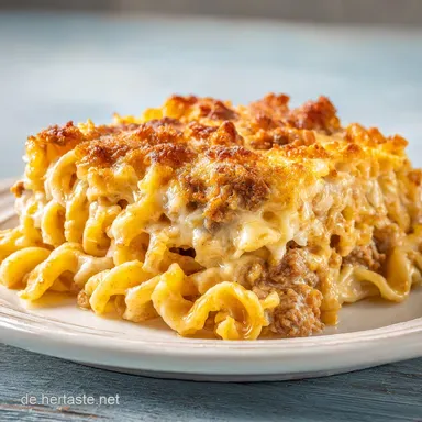 Aufl&auml;ufe Rezepte: Hackfleisch-Gratin f&uuml;r 4 Rezeptkarte