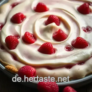 Verf&uuml;hrerisches Vanilleeis mit hei&szlig;en Himbeeren: Ein Familienliebling Rezeptkarte