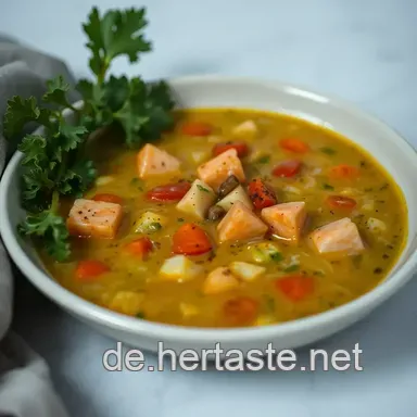 Helle Gem&uuml;sefreude: Einfache Blumenkohl-Brokkoli-Suppe mit Zitrusnote Rezeptkarte