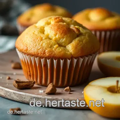 Herzhafte vegane Muffins Apfel &ndash; Ein einfacher Genuss f&uuml;r jeden Tag Rezeptkarte