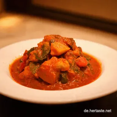 Vegetarischer Gulasch wie von Oma Herzhaft Seelenw&auml;rmend Rezeptkarte