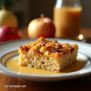 Baked Oats mit Quark High Protein Baked Oatmeal ApfelZimtTraum Rezeptkarte