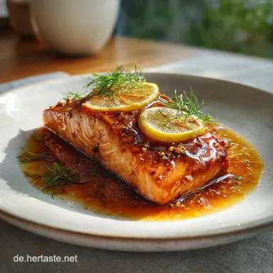 Honig-Lachs Aus Dem Ofen f&uuml;r 4 Portionen Rezeptkarte