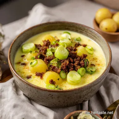 Einfache K&auml;se-Lauch-Suppe Rezepte f&uuml;r den Feierabend