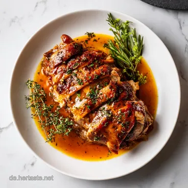 Kaninchenbraten im Backofen f&uuml;r 4 Rezeptkarte