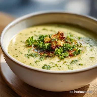 Vegetarische Suppe f&uuml;r 4: 30 Min. Rezeptkarte