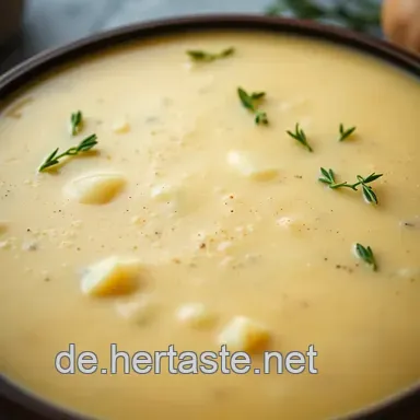 K&auml;se-Lauch-Suppe: Ein cremiger Genuss f&uuml;r kalte Tage Rezeptkarte