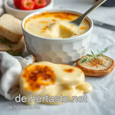 K&auml;sefondue ohne Alkohol: Cremig & Lecker f&uuml;r die Familie! Rezeptkarte