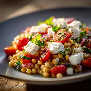 KichererbsenSalat mit Feta Schnell s&auml;ttigend und unwiderstehlich cremig Rezeptkarte