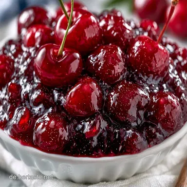 Kirschmarmelade mit Vanille in 45 Min Rezeptkarte