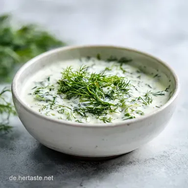 Dillsauce Rezept: Samtig Cremig f&uuml;r Fisch (15 Min.)