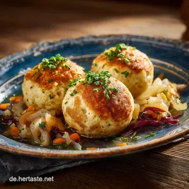 Klassische Semmelkn&ouml;del Das bayerische Original Garantiert gelingsicher Rezeptkarte
