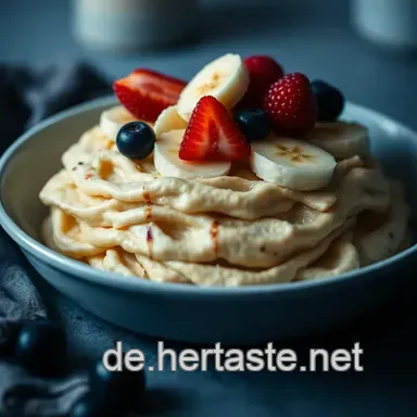 Klassischer Haferbrei mit frischen Fr&uuml;chten &ndash; Einfach & Lecker! Rezeptkarte