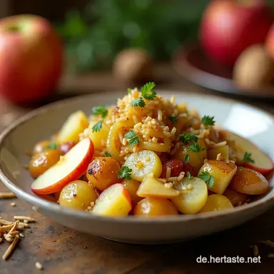 Endiviensalat einfach Rezept Omas KartoffelApfelTraum Rezeptkarte
